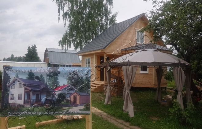 4 Брусовая баня  Б-12, 6х7,5м, 51 М², Тверская область, Конаковский район, СНТ Машиностроитель. (11)